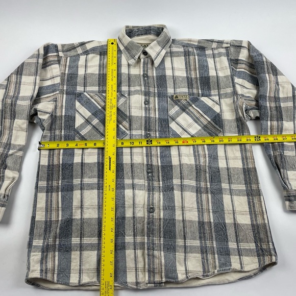 Vintage Gate Heavy Duty Outdoor Ranch Chore Flannel Shirt Mens Large USA Plaid - Picture 5 of 15
